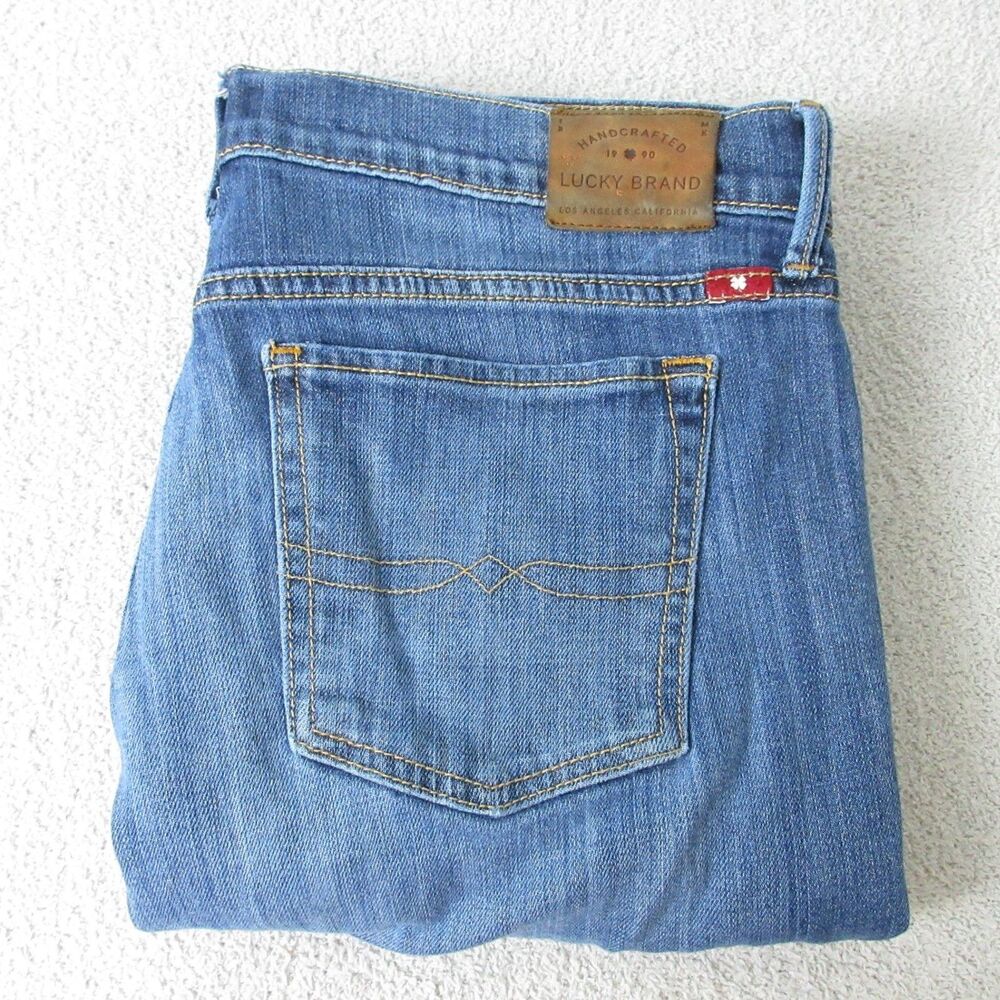 Lucky Brand Jeans Sweet N Straight Womans Size 8/29 L (32 x 32.5) Mid Rise